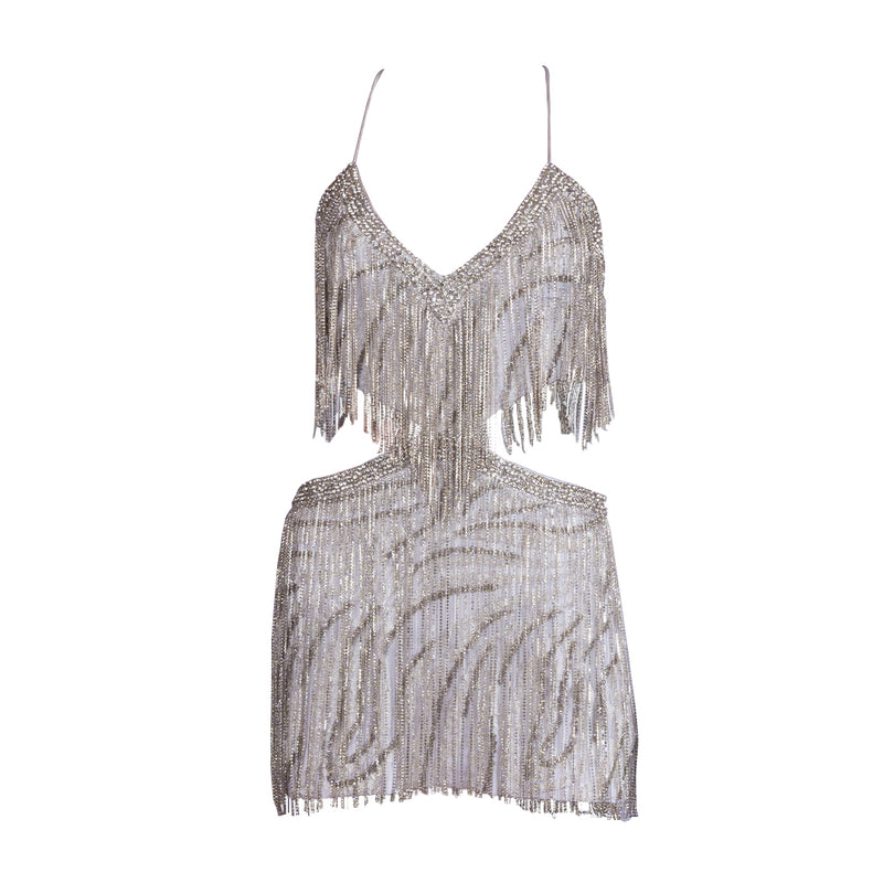 Hestia Sequin Fringe Dress