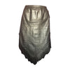 Mugler Vintage Leather Snake Print Skirt