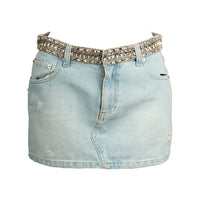 Lolita Embellished Denim Skirt