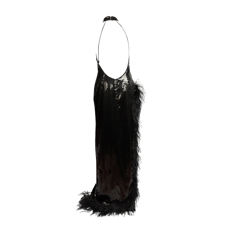 Vixen Sequin Feather Dress