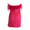 Torin Sequin Feather Dress