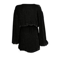 Gabrielle Sequin Robe Black