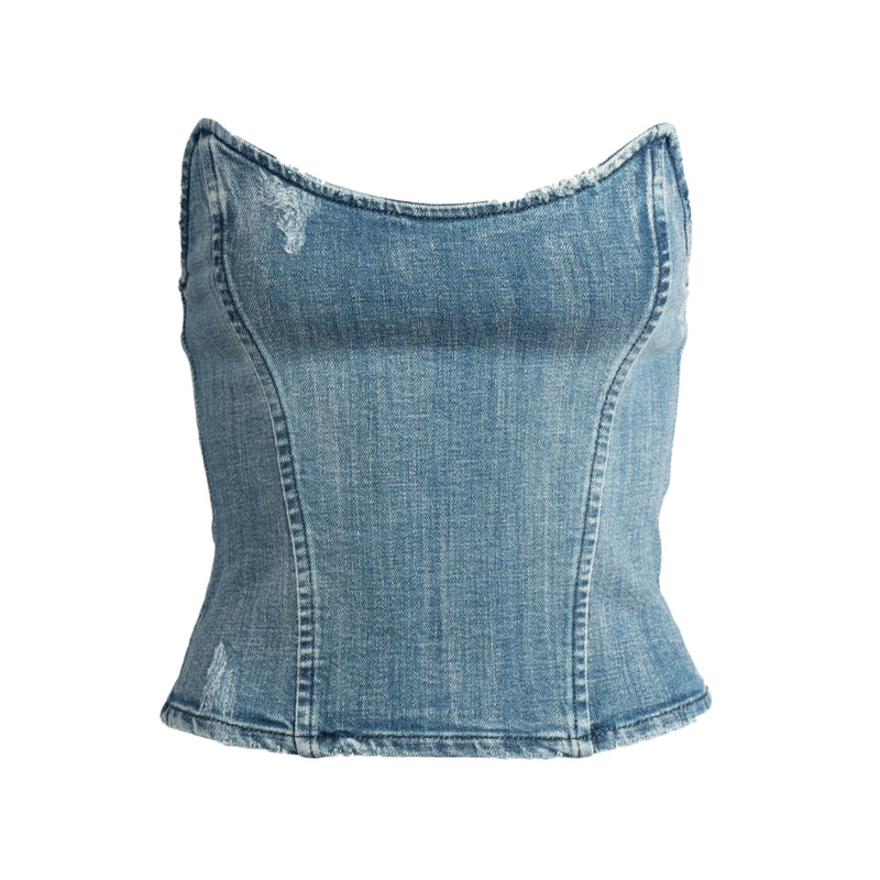 Allie Denim Top