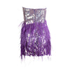 Anastasia Sequin Feather Dress