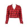 Chanel Vintage Plaid Cropped Wool Jacket