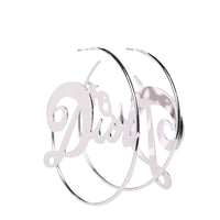 Vintage Silver 'it Girl' Hoop