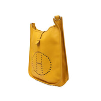 Vintage Evelyne Yellow Leather Bag