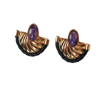 Vintage Handmade Gold Plated Earring
