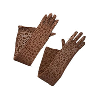 Sheer Leopard Gloves