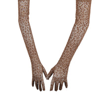 Sheer Leopard Gloves