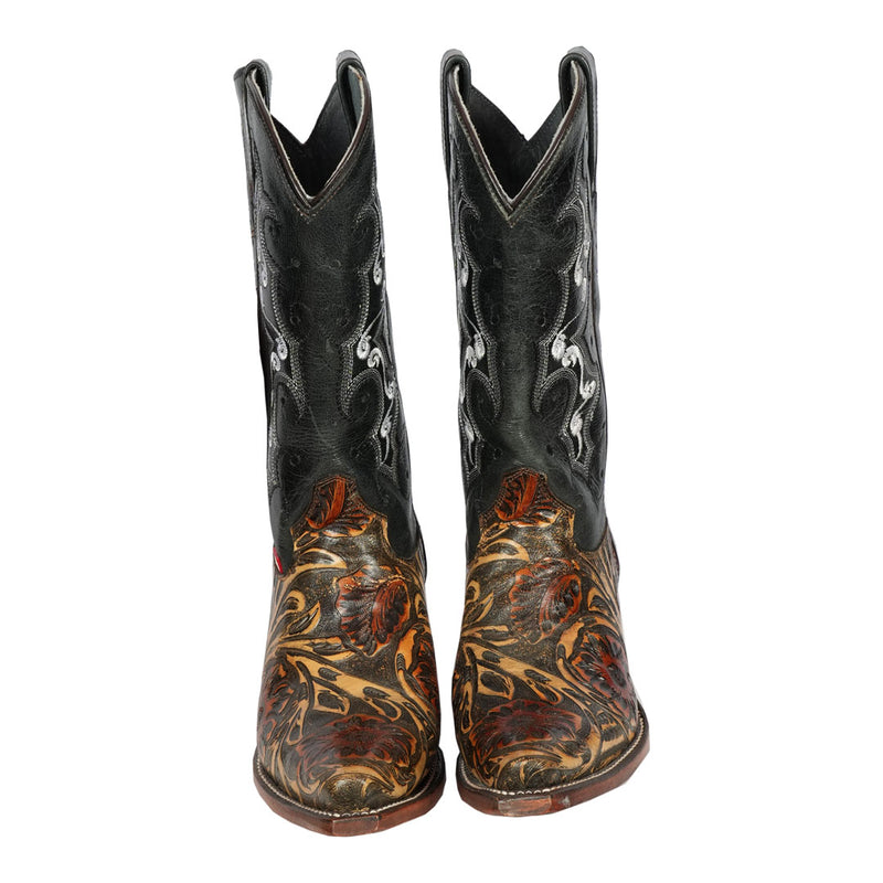 (NEW) Leather Cowgirl Boots