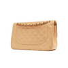 Chanel Beige Jumbo Classic Lambskin Double Flap