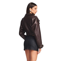 Victoria Leather Jacket Chocolate