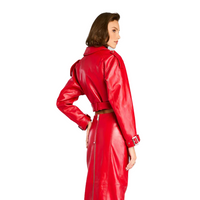 Victoria Leather Jacket Red