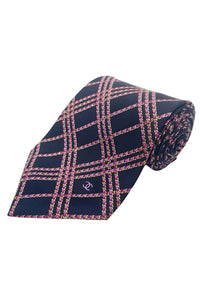 Chanel Tie Silk Black Pink