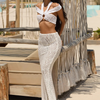 Texured Lace Mermaid Maxi Skirt