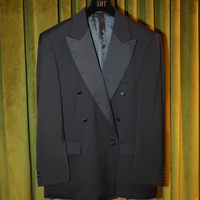 Black Vintage Blazer (2 Piece Suit)