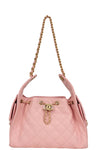 25 Hobo Bag Light Pink Caviar Antique Gold Hardware