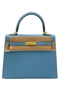 (New) Kelly 25 Veau Madame Bleu GHW