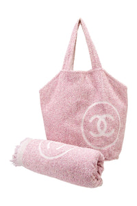 Chanel CC Logo Beach Tote