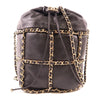 Vintage CC GHW Bucket Bag Chain Shoulder Bag Lambskin Leather Black