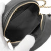 Matelasse Quilted Filigree Lambskin Chain Shoulder Bag Black