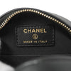 Matelasse Quilted Filigree Lambskin Chain Shoulder Bag Black