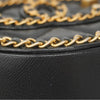 Matelasse Quilted Filigree Lambskin Chain Shoulder Bag Black