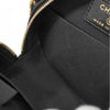 Matelasse Quilted Filigree Lambskin Chain Shoulder Bag Black