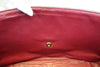 V Stitch Chain Shoulder Bag Lambskin Black