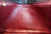V Stitch Chain Shoulder Bag Lambskin Black