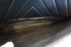 V Stitch Chain Shoulder Bag Lambskin Black