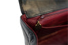 V Stitch Chain Shoulder Bag Lambskin Black