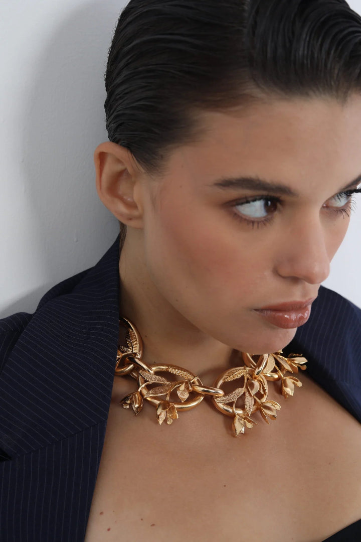 Camelia Link Necklace