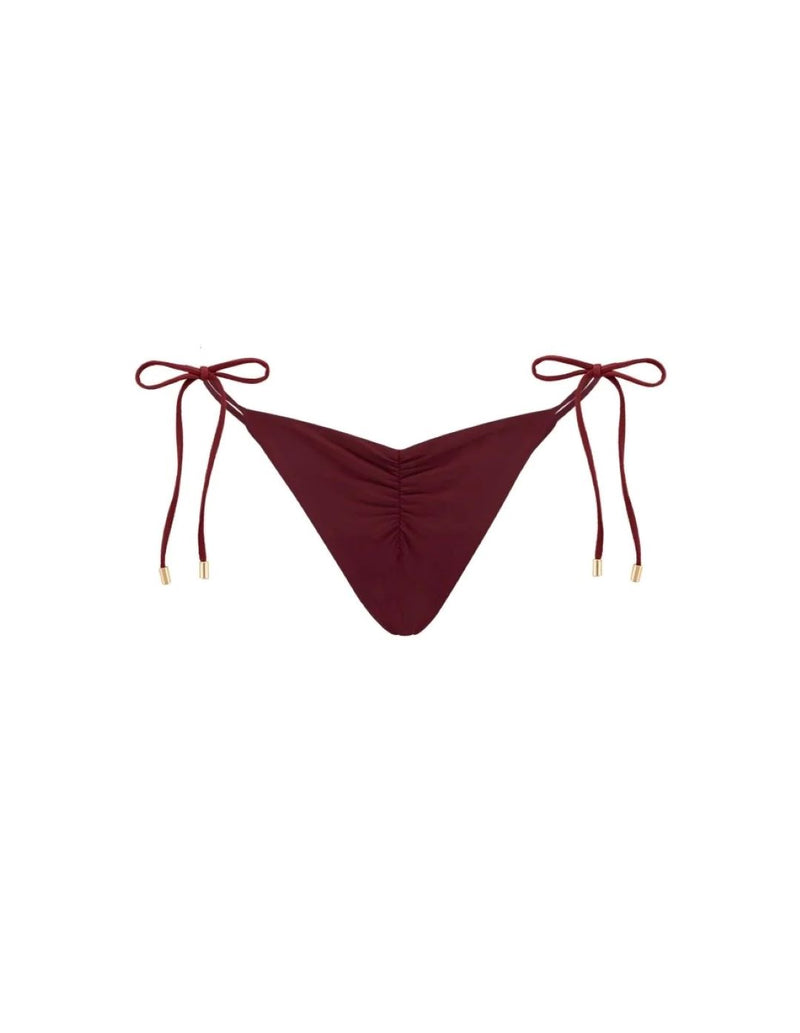 Coco Bikini Bottom Burgundy