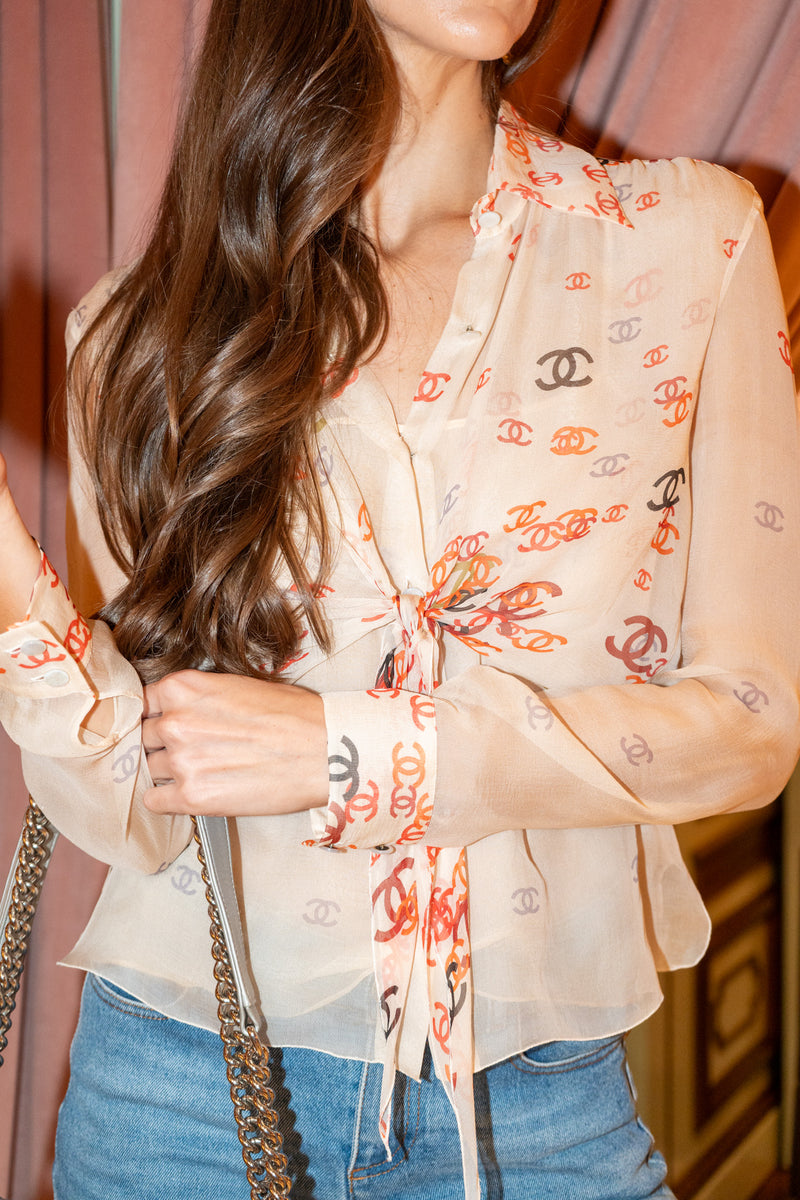 Chanel Vintage Silk Shirt