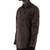 Dolce & Gabbana Gold Shirt with Bee Embroidery