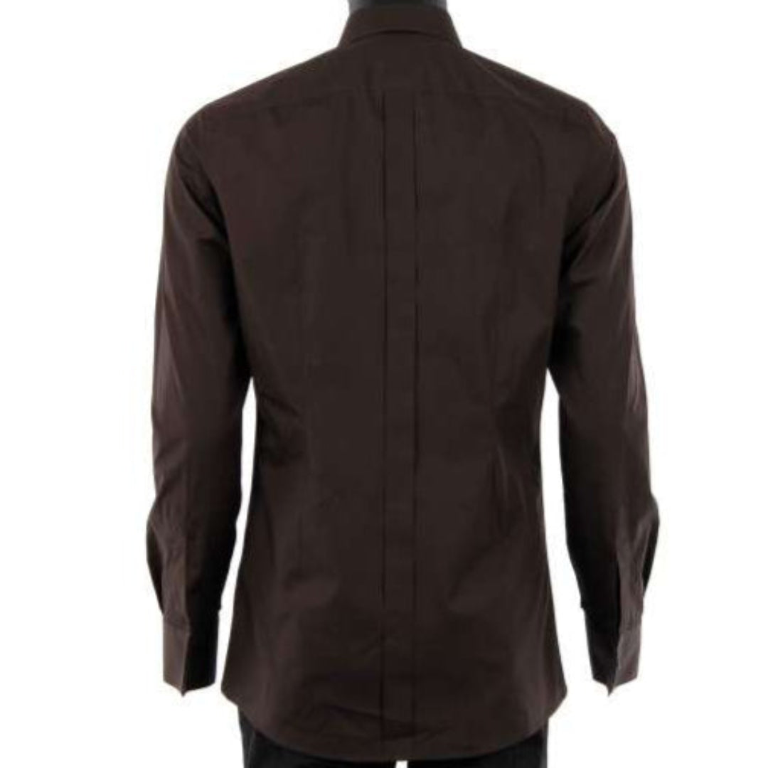 Dolce & Gabbana Gold Shirt with Bee Embroidery