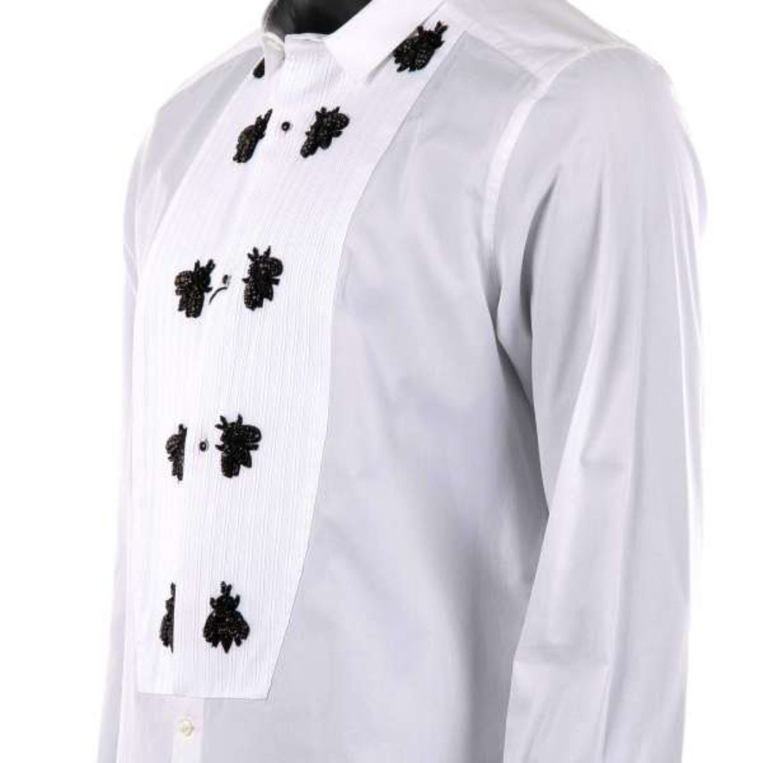 Dolce & Gabbana Shirt with Bee Embroidery