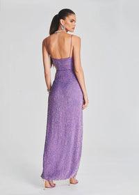 Katya Sequin Dress Purple