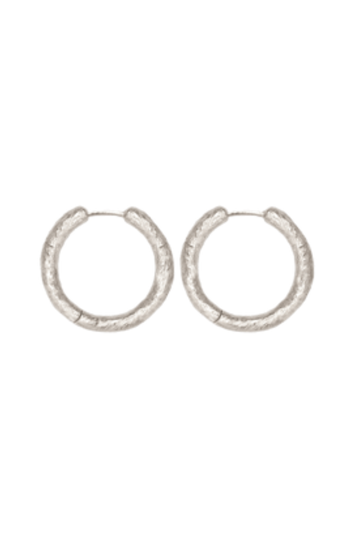 Flamenco Silver Hoops