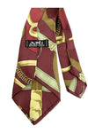 Hermes Red Silk Tie