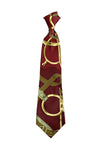 Hermes Red Silk Tie