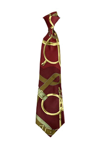 Hermes Red Silk Tie