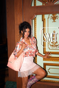 Powder Pink Lace Skirt