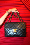 Vintage Matelasse Single Flap Quilted Lambskin Chain Shoulder Bag