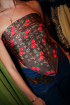 (New) Louis Vuitton Cherry Silk Scarf