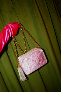 CC Mini Matelasse Tassel Chain Shoulder Bag