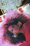 Vintage Handmade Gold Plated Earring