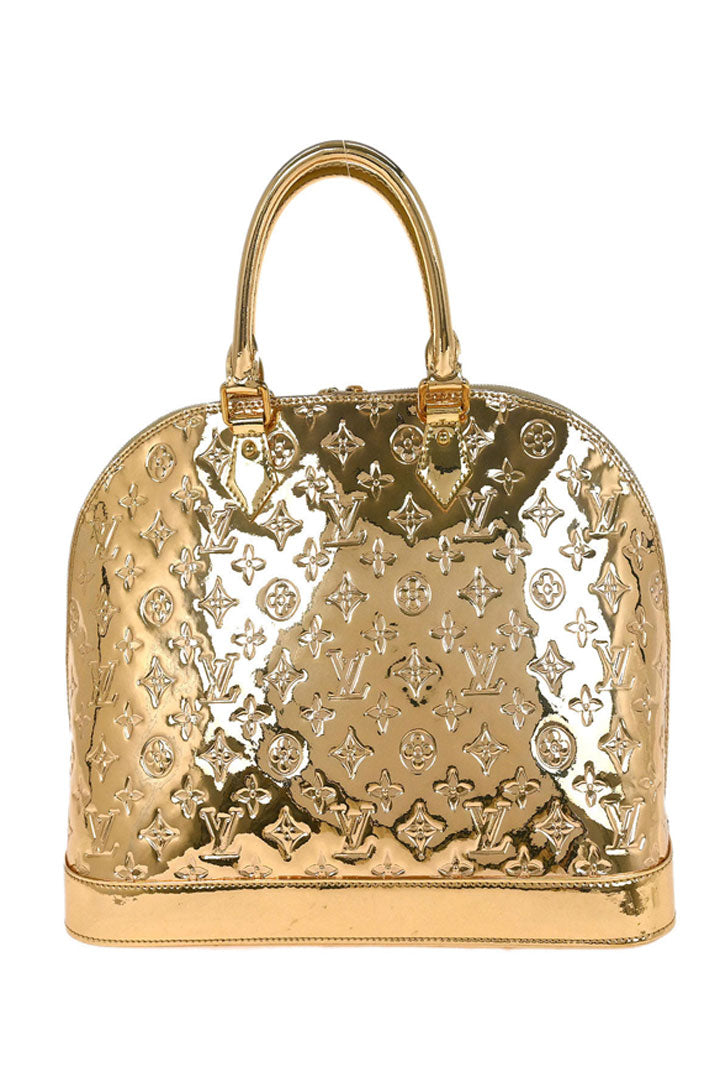 Gold Monogram Miroir Limited Edition Alma MM Bag